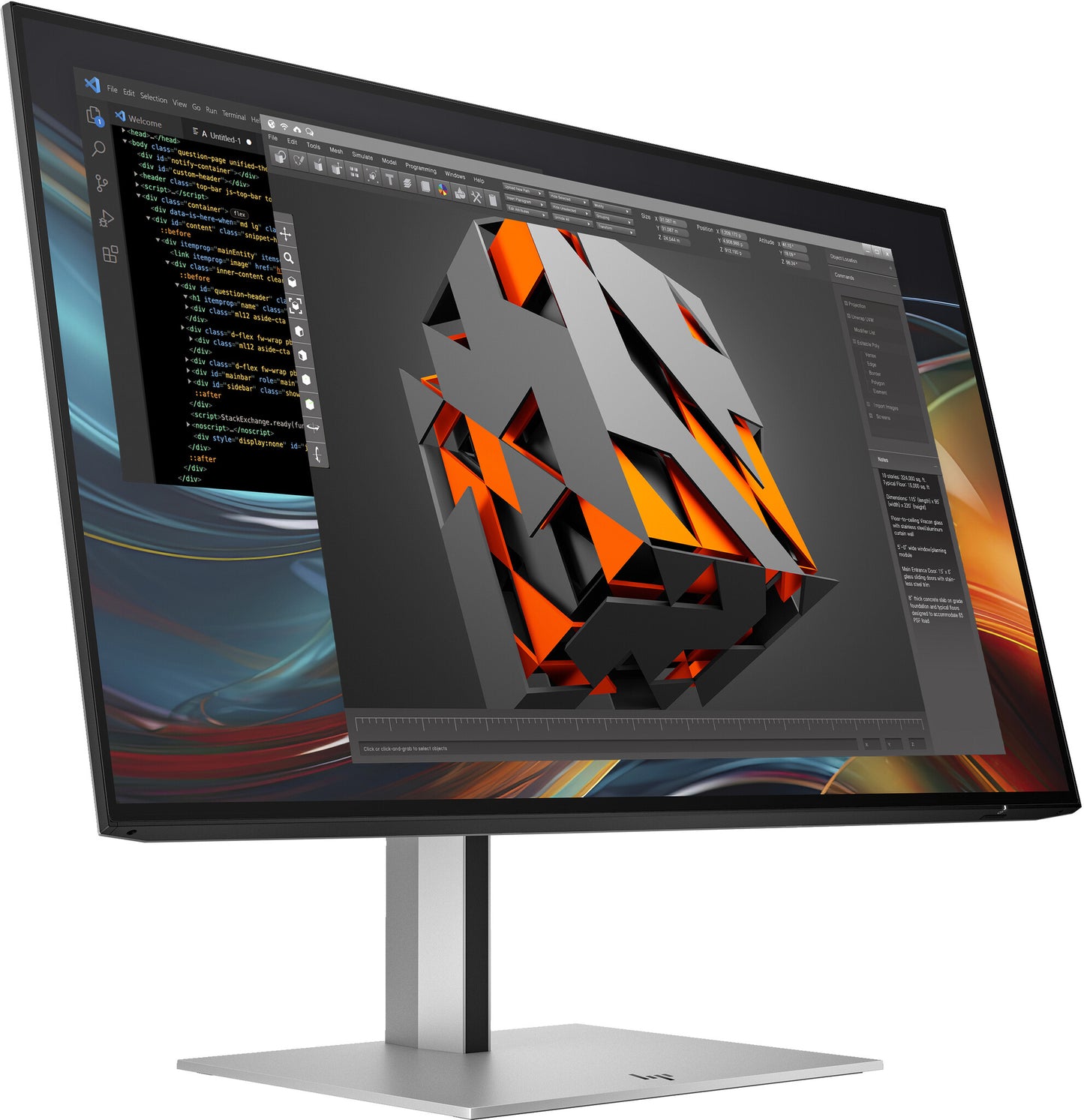 HP Series 7 Pro 23.8 inch FHD Monitor - 724pf PVC Free