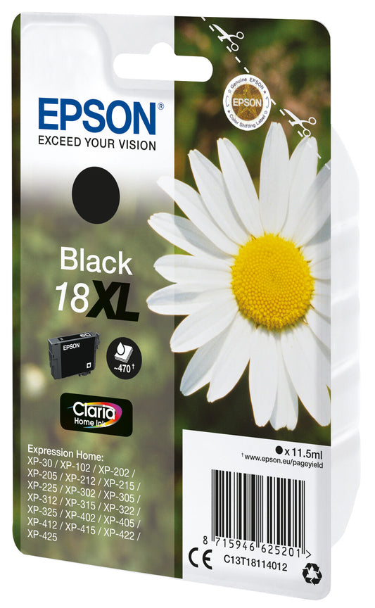 Epson Daisy 18XL Claria Home Single Black ink cartridge