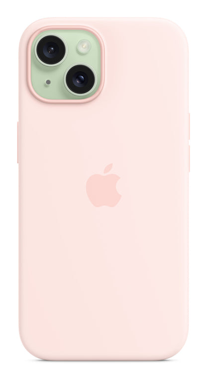 Apple iPhone 15 Silicone Case with MagSafe - Light Pink