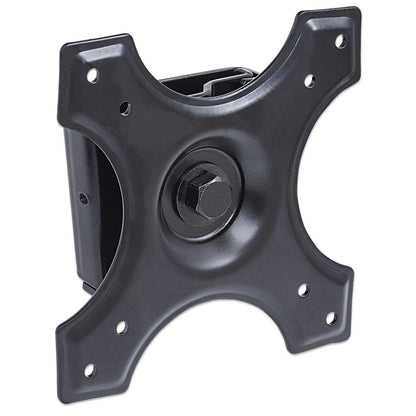 Manhattan Wall Mount for TV & Monitors (Fixed), For screens 10" to 32", VESA compatibility: 75x75mm and 100x100mm - check the dimensions of the four mounting holes on back of screen to ensure it fits, Max 15kg, Black, Bracket