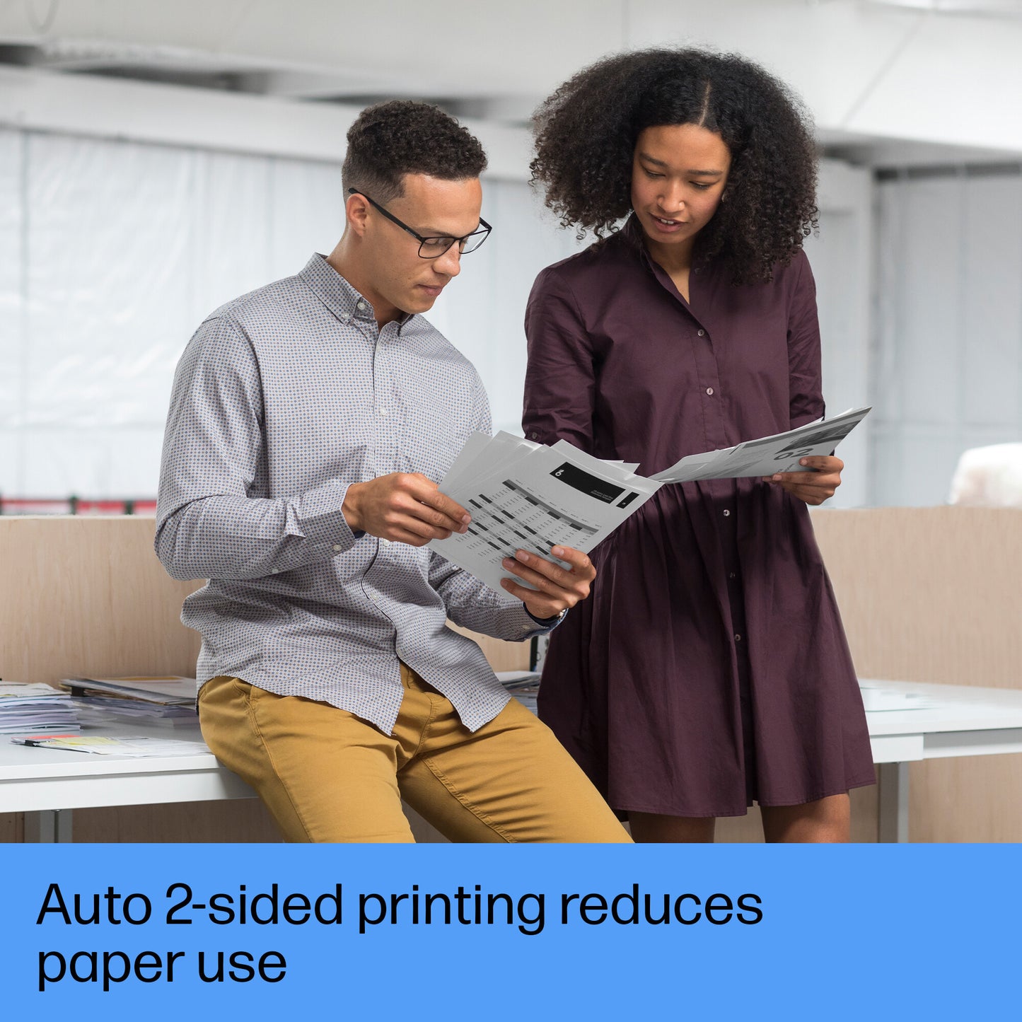 HP LaserJet Pro 4002dw Wireless Black and white Printer, Two-sided printing; Duplex