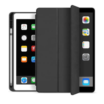 eSTUFF SEATTLE Pencil Case iPad 9.7 2018/2017 - Black PU leather