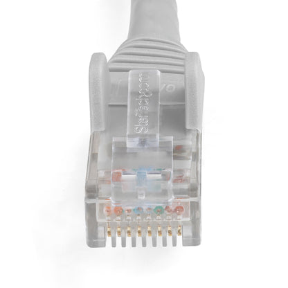 StarTech.com 1m CAT6 Ethernet Cable - LSZH (Low Smoke Zero Halogen) - 10 Gigabit 250Mhz 100W PoE RJ45 10GbE UTP Network Patch Cord Snagless with Strain Relief - Grey, CAT 6, ETL Verified, 24AWG