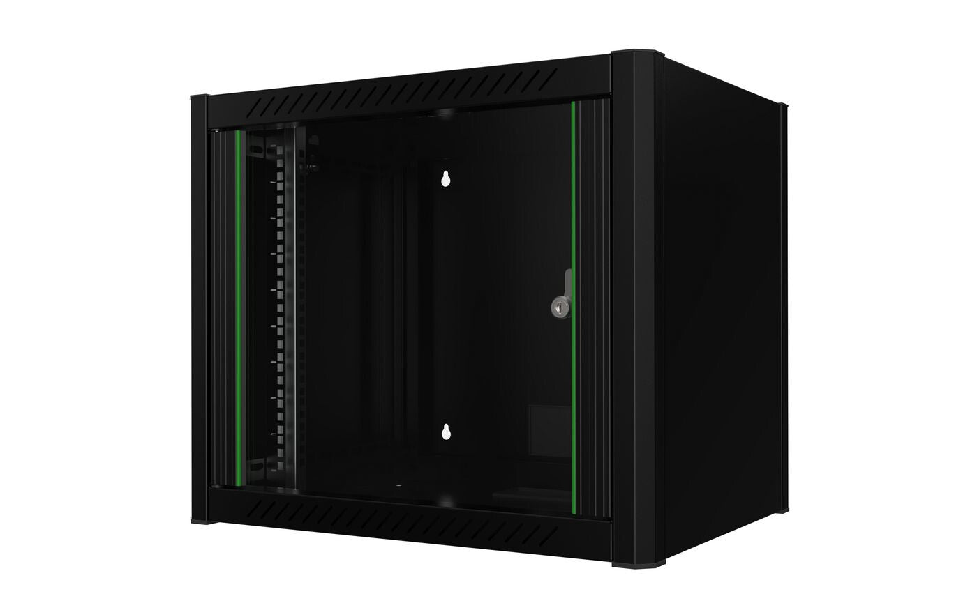 Lanview RWM09U45BL rack cabinet 9U Wall mounted rack Black