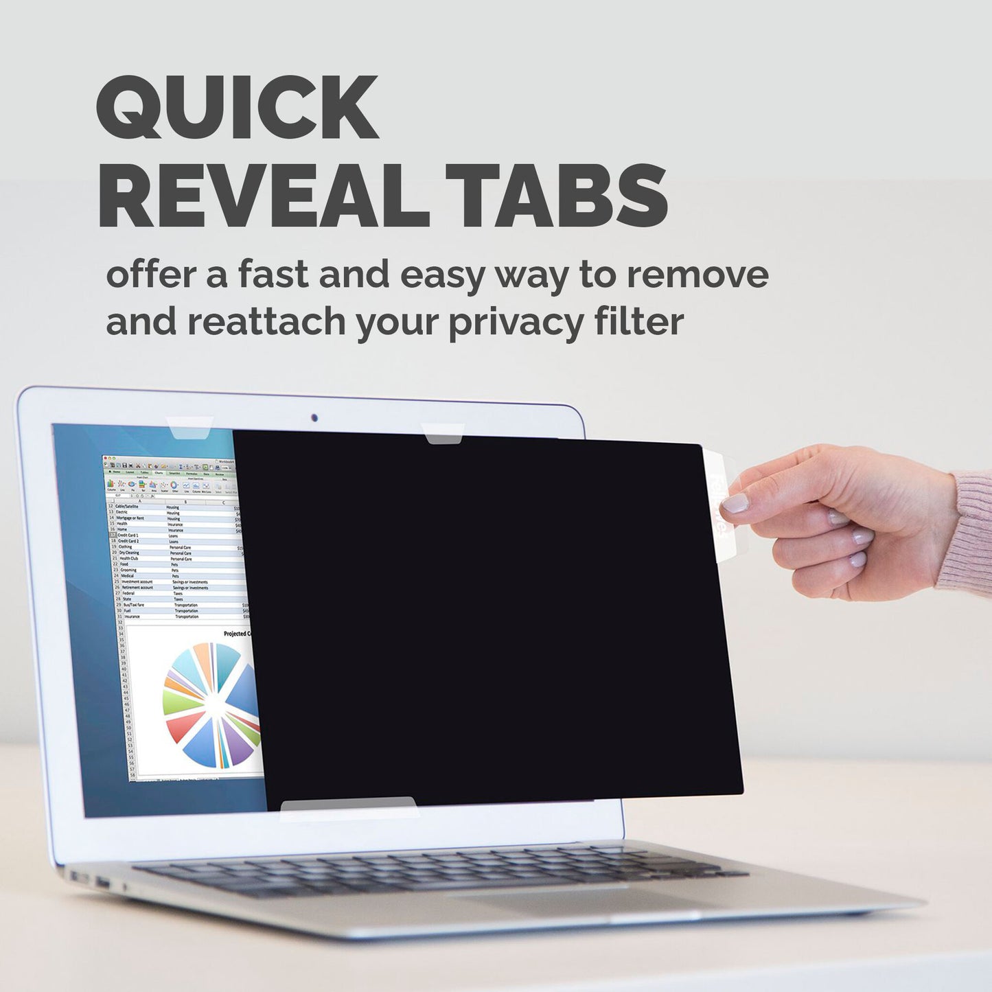 Fellowes PrivaScreen 33.8 cm (13.3") Laptop Frameless display privacy filter