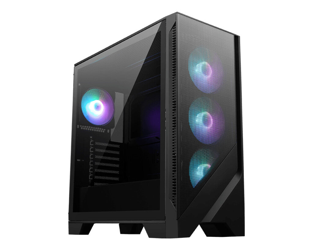 MSI MAG FORGE 321R AIRFLOW computer case Midi Tower Black, Transparent