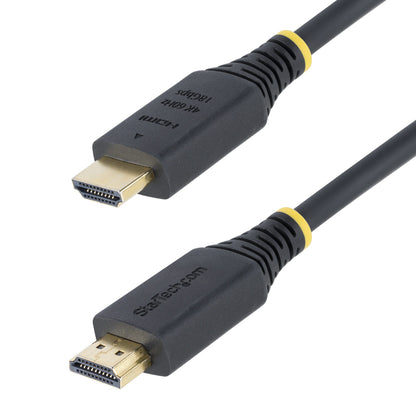 StarTech.com 8ft (2.4m) Premium Certified High Speed HDMI Cable, 4K 60Hz/1440p 144Hz, HDR10/HDCP 2.2/ARC, 18Gbps, UHD HDMI 2.0 Cord for TV/Monitor/Display, TPE Jacket