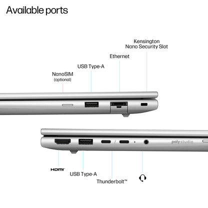 HP EliteBook 6 G1i AI PC Intel Core Ultra 5 225U Laptop 33.8 cm (13.3") WUXGA 24 GB DDR5-SDRAM 512 GB SSD Wi-Fi 6E (802.11ax) Windows 11 Pro Silver