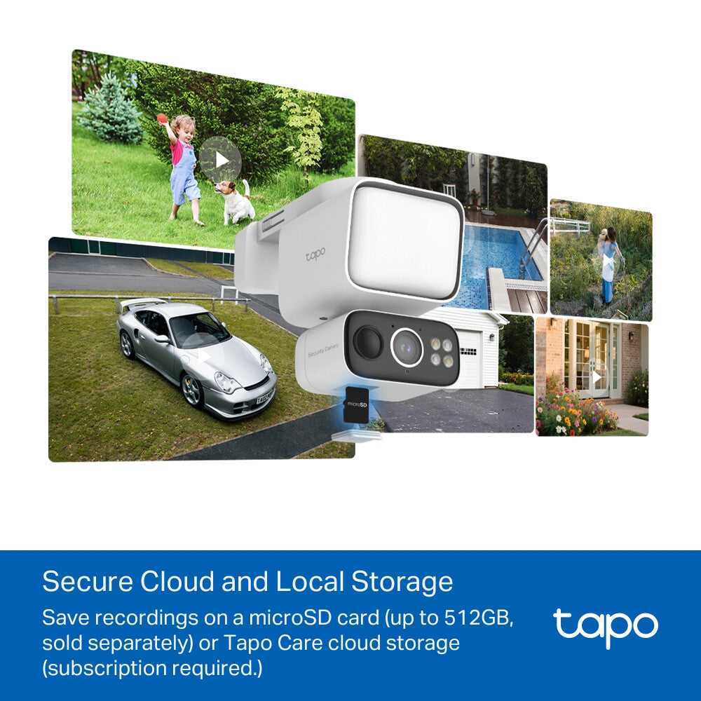 TP-Link Tapo Solar-Powered Floodlight Pan/Tilt Security Camera Kit