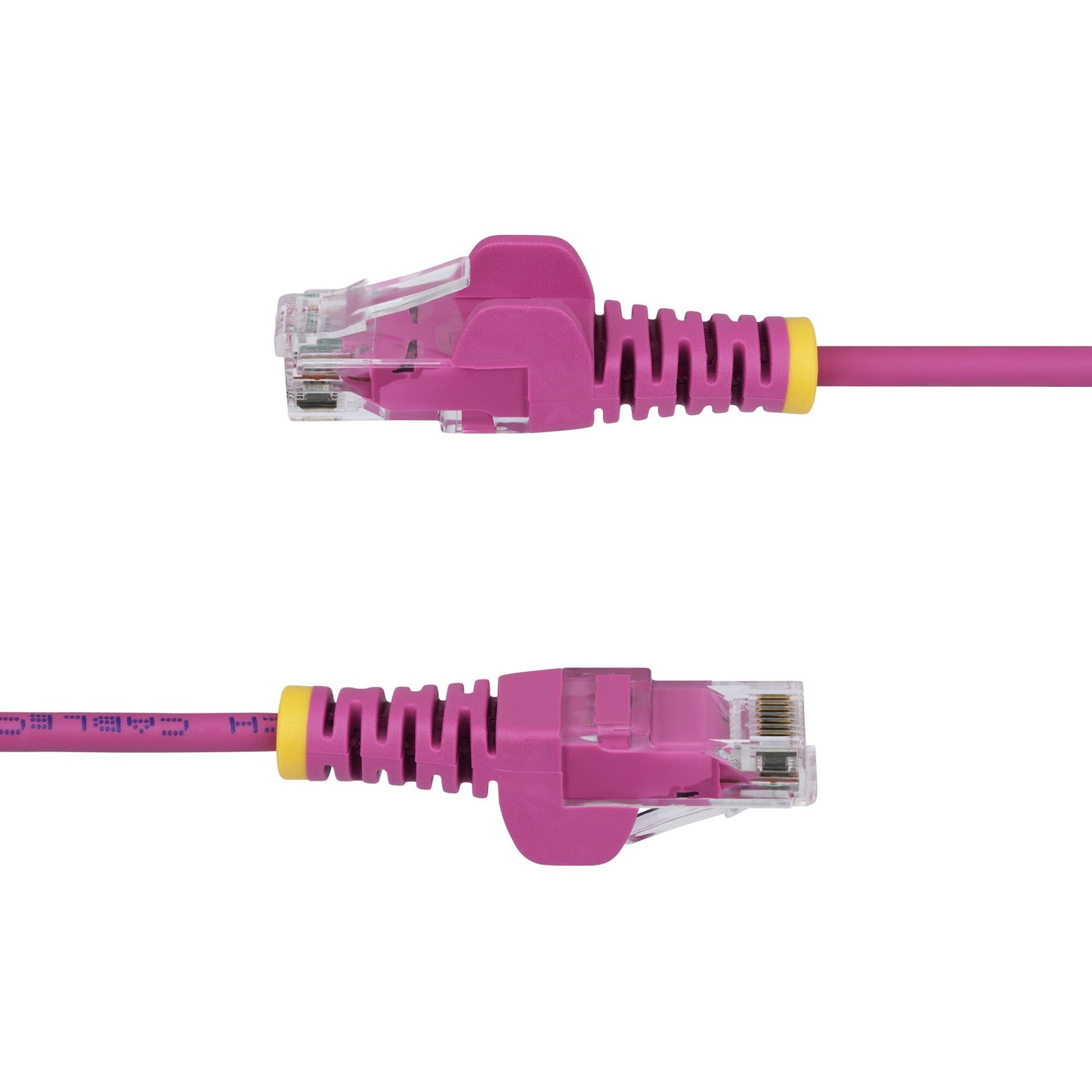 StarTech.com 50cm Pink Slim CAT6 Ethernet Cable, Snagless, 100W PoE, UTP, LSZH, 28AWG Pure Bare Copper Wire, Slim RJ45 Network Patch Cord w/Strain Reliefs, Individually Tested