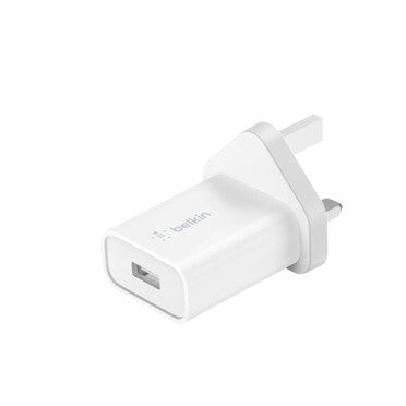 Belkin WCA001MYWH mobile device charger Universal White AC Fast charging Indoor