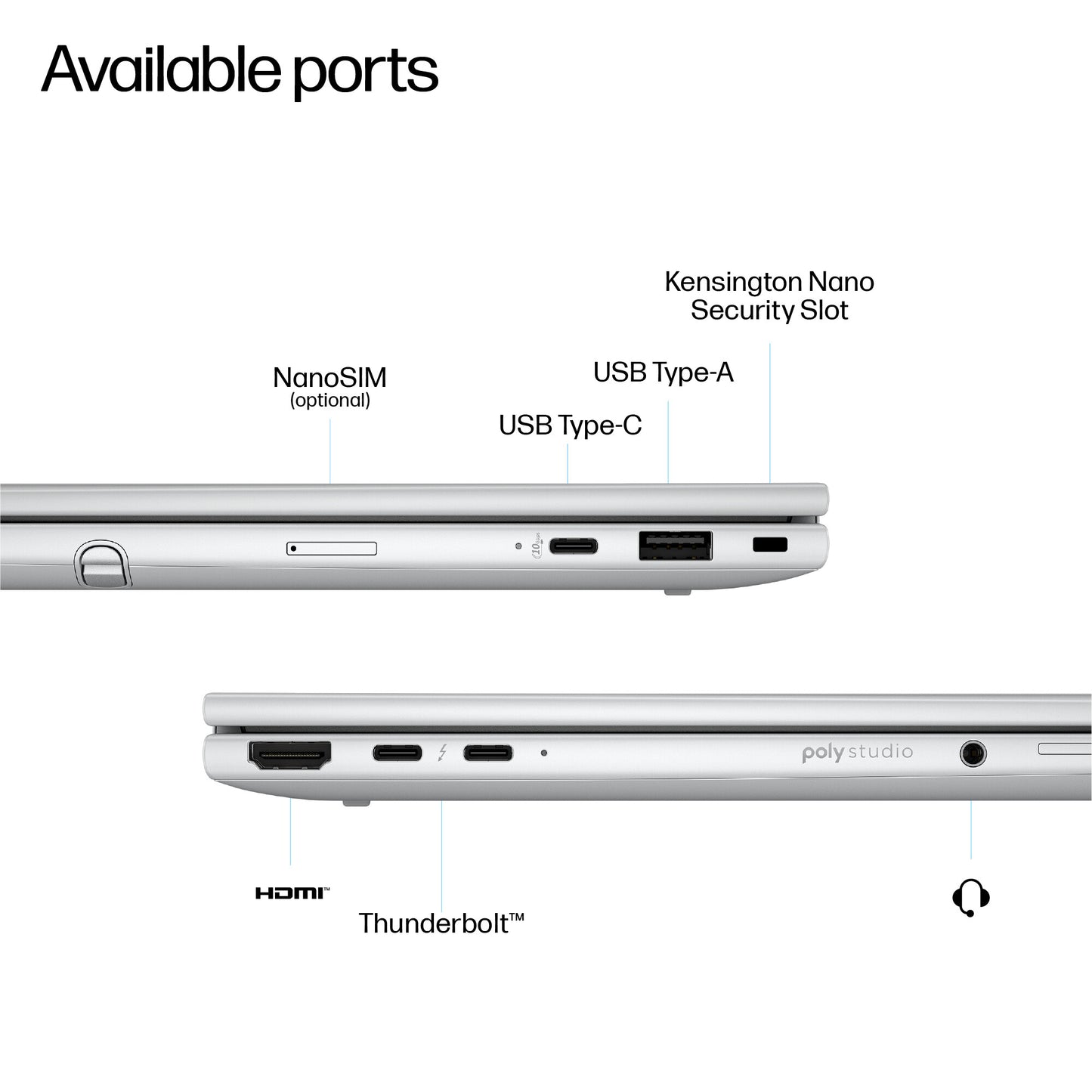 HP EliteBook 8 Flip G1i 13 inch Notebook AI PC Intel Core Ultra 7 255U Hybrid (2-in-1) 33.8 cm (13.3") Touchscreen WUXGA 16 GB LPDDR5x-SDRAM 512 GB SSD Wi-Fi 6E (802.11ax) Windows 11 Pro Silver