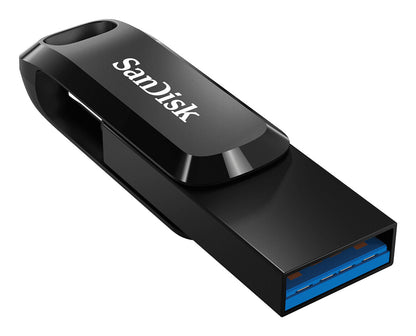 SanDisk Ultra Dual Drive Go USB flash drive 256 GB USB Type-A / USB Type-C 3.2 Gen 1 (3.1 Gen 1) Black