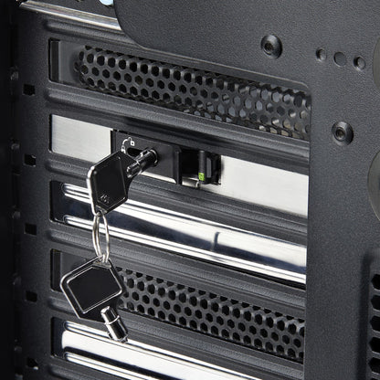 StarTech.com M.2 NVMe SSD to PCIe x4 Mobile Rack/Backplane with Removable Tray for PCI Express Expansion Slot, Tool-less Installation, PCIe 4.0/3.0 Hot-Swap Drive Bay, Key Lock - 2 Keys Included