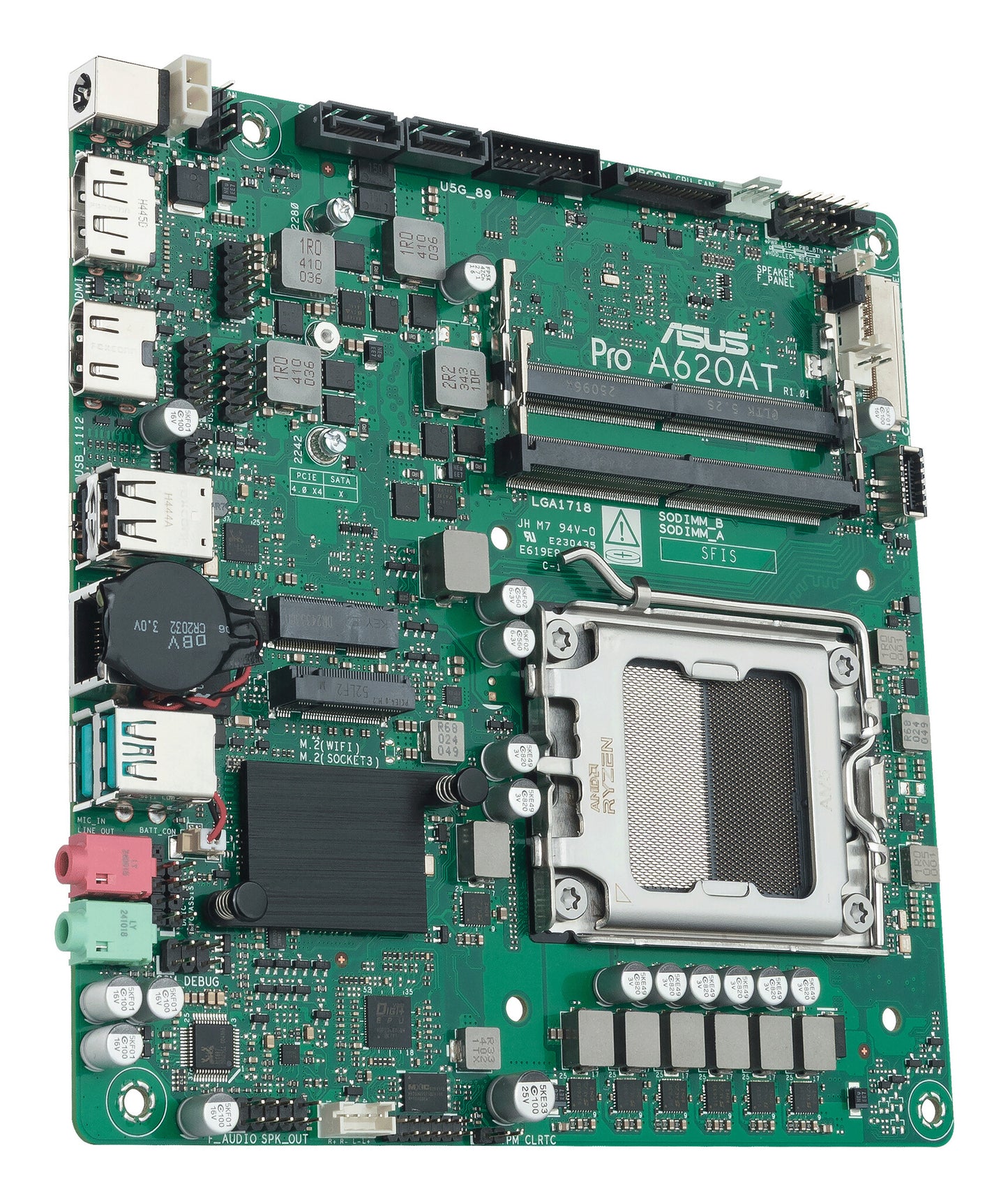 ASUS Pro A620AT-CSM AMD A620A Socket AM5 Thin Mini ITX