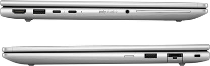 HP EliteBook 6 G1i AI PC Intel Core Ultra 5 225U Laptop 33.8 cm (13.3") WUXGA 16 GB DDR5-SDRAM 512 GB SSD Wi-Fi 6E (802.11ax) Windows 11 Pro Silver