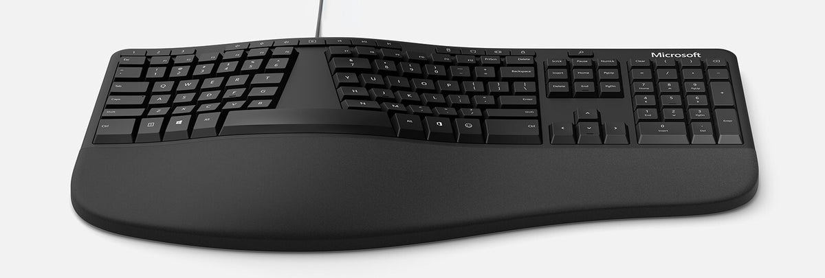 Microsoft Ergonomic keyboard Universal USB AZERTY Belgian Black