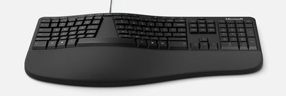 Microsoft Ergonomic keyboard Universal USB AZERTY Belgian Black