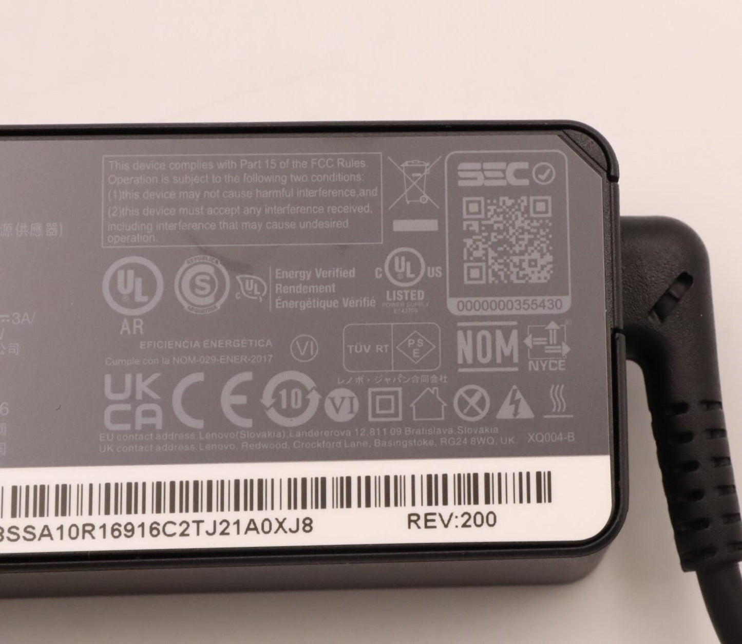 Lenovo 5A10W86249 power adapter/inverter Indoor 45 W Black
