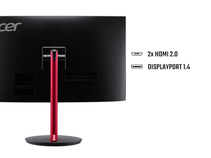 Acer Nitro KG2 Nitro XZ272S3 curved gaming monitor - 27", 1500R, Full HD, 180Hz, 1ms, FreeSync Premium, DisplayHDR 400, HDMI & DP