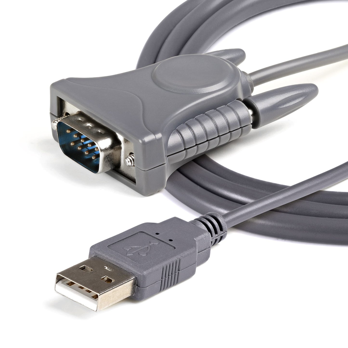 StarTech.com 3ft (91cm) 1-Port USB to Serial Cable, DB9/DB25 RS232 to USB Converter, Prolific, USB to Serial Adapter