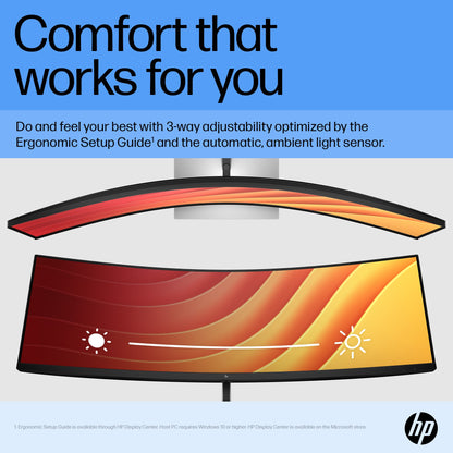 HP E45c G5 DQHD Curved Monitor