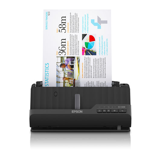 Epson ES-C320W ADF + Sheet-fed scanner 600 x 600 DPI A4 Black