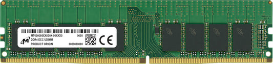 Micron MTA9ASF2G72AZ-3G2R memory module, 16GB, DDR4, 288-pin DIMM, ECC