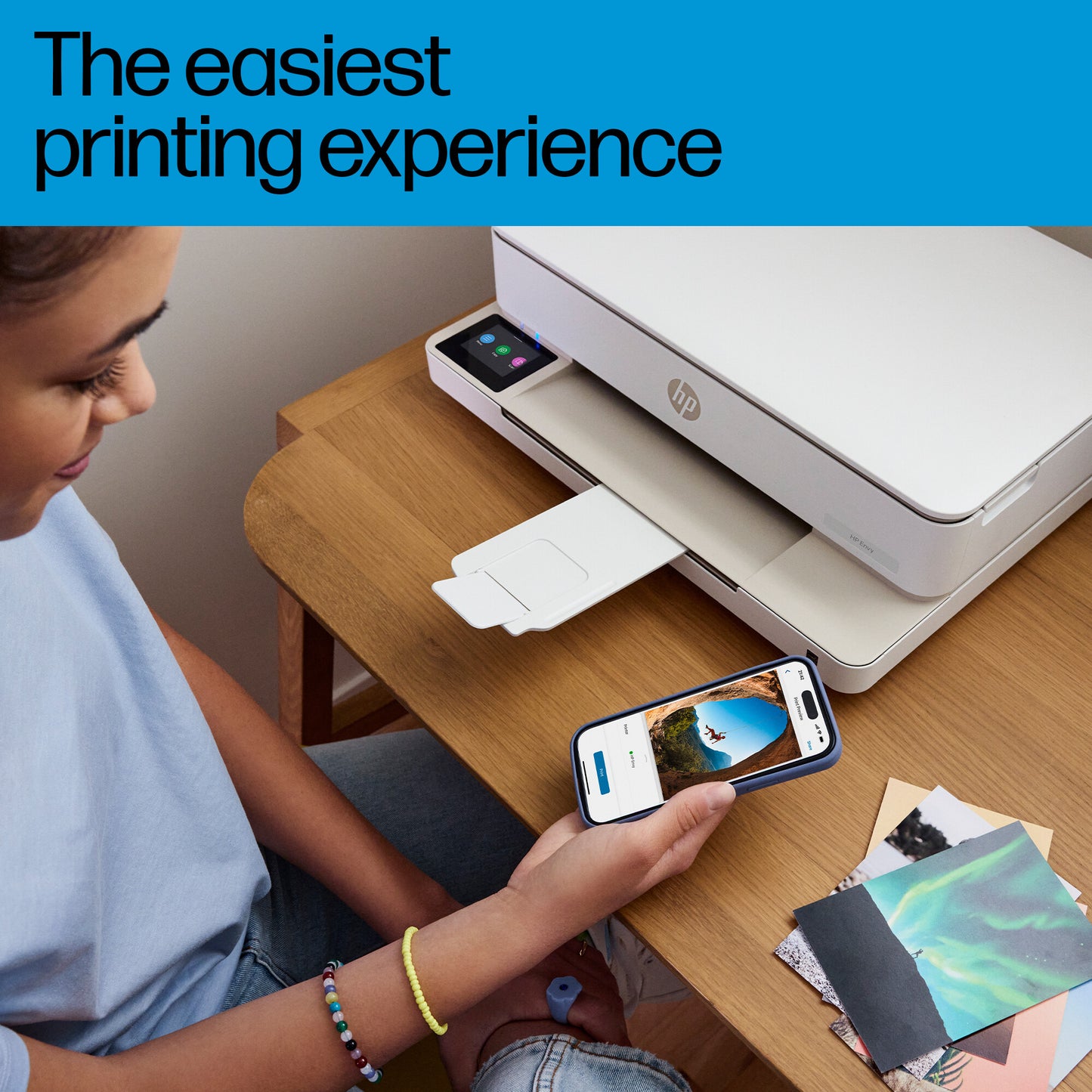 HP ENVY 6120e Wireless All-in-One Color Printer, Instant Ink; Photo printing