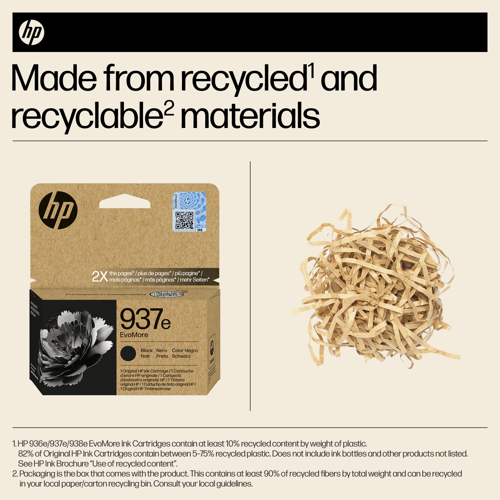 HP 937e EvoMore Black Original Ink Cartridge