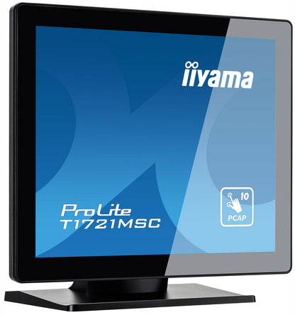 iiyama ProLite T1721MSC-B2 computer monitor 43.2 cm (17") 1280 x 1024 pixels SXGA LED Touchscreen Tabletop Black