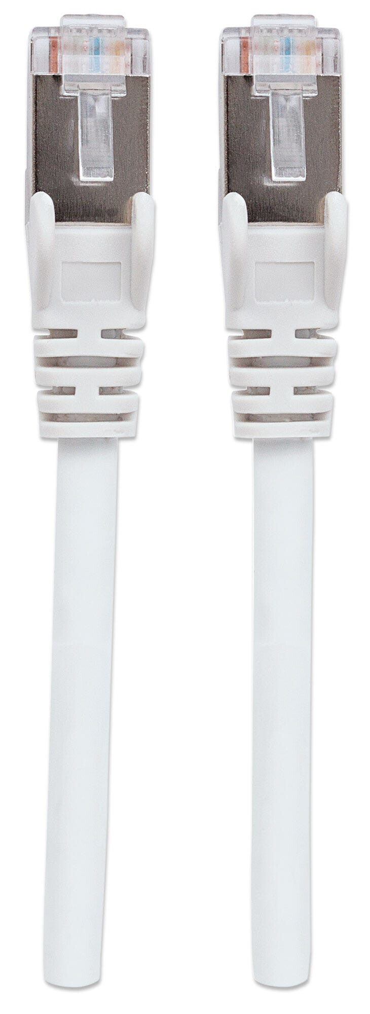 Intellinet Network Patch Cable, Cat6, 5m, White, Copper, S/FTP, LSOH / LSZH, PVC, RJ45, Gold Plated Contacts, Snagless, Booted, Lifetime Warranty