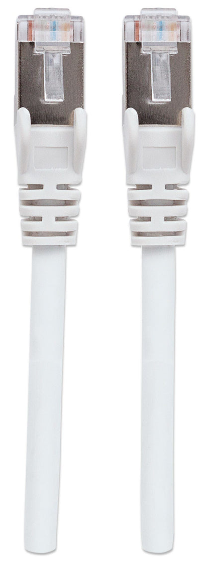 Intellinet Network Patch Cable, Cat6, 5m, White, Copper, S/FTP, LSOH / LSZH, PVC, RJ45, Gold Plated Contacts, Snagless, Booted, Lifetime Warranty