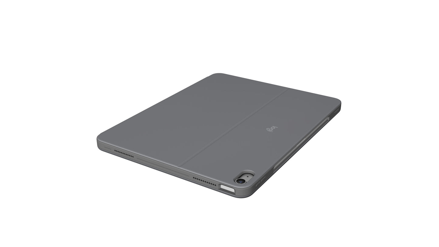 Logitech Combo Touch QWERTY Danish, Finnish, Norwegian, Swedish Smart Connector Grey
