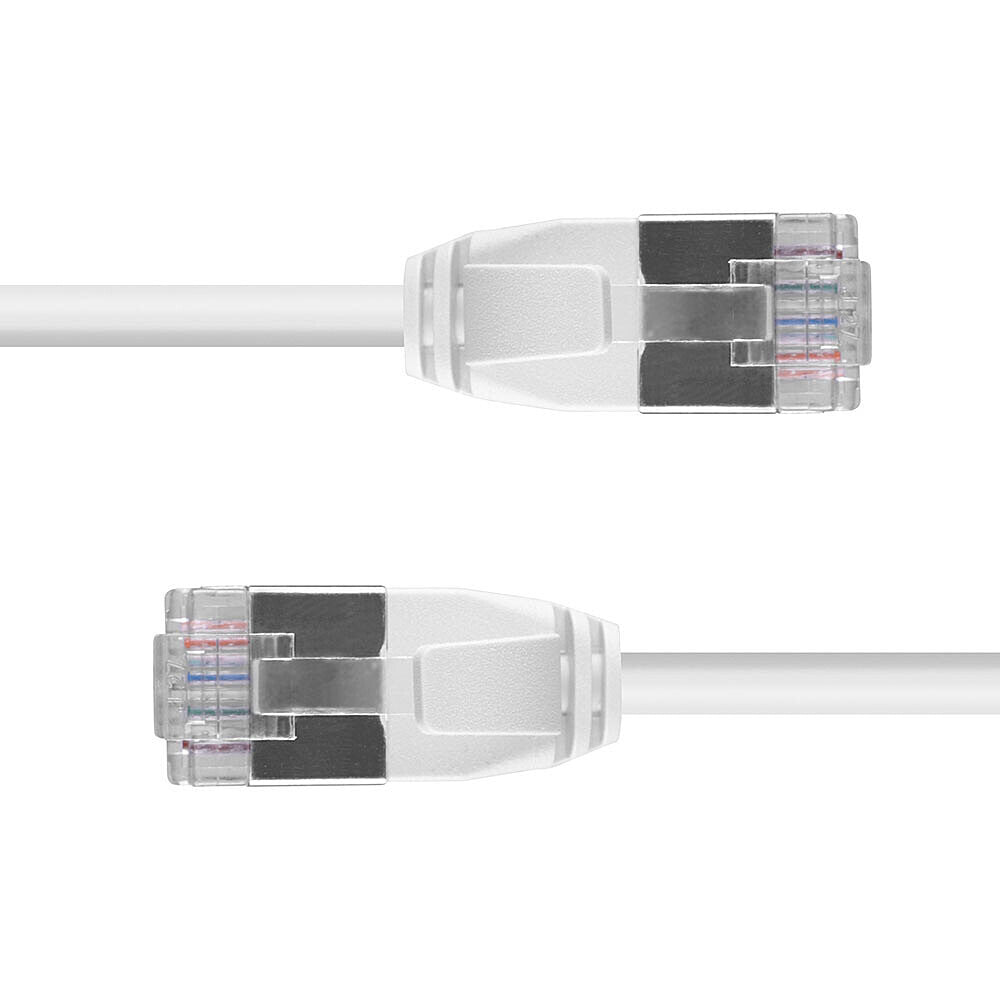 Lindy 0.5m Cat.6A U/FTP Ultra Slim Network Cable, Grey