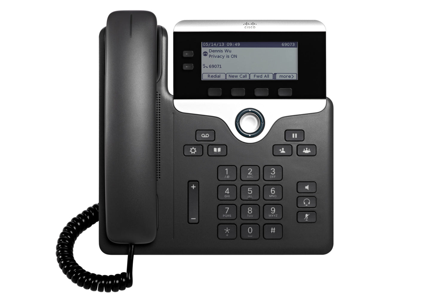 Cisco IP Business Phone 7821 w, 3.5-inch Greyscale Display, Class 1 PoE, Supports 2 Lines, 1-Year Limited Hardware Warranty (CP-7821-K9=)