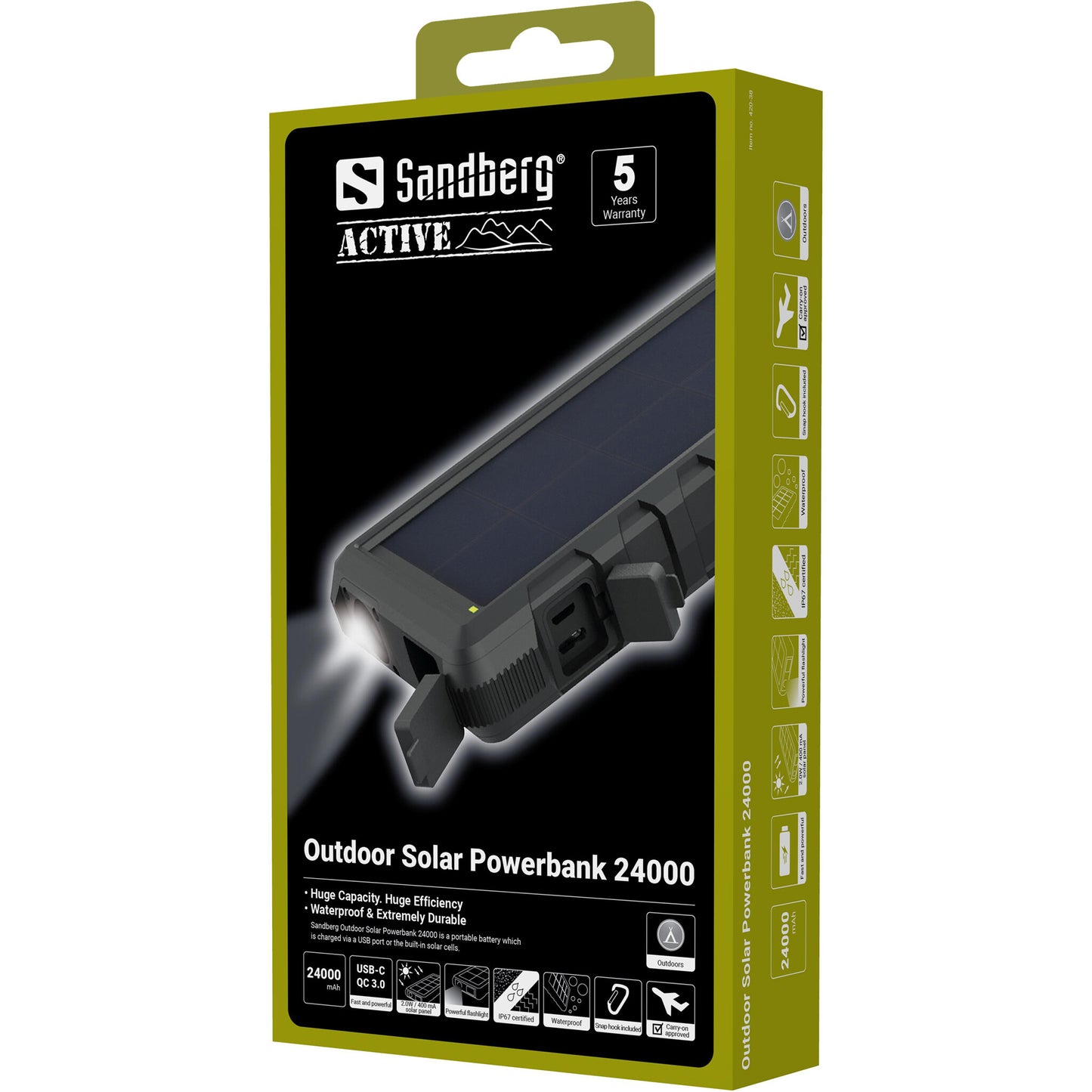 Sandberg Outdoor Solar Powerbank 24000