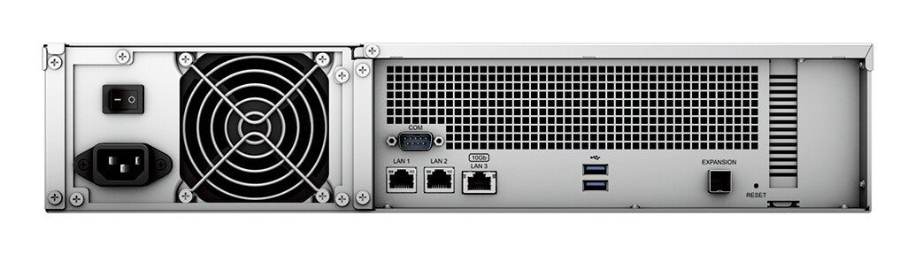 Synology RackStation RS2423+ NAS Rack (2U) Ryzen Embedded V1780B 8 GB DDR4 48 TB HDD DiskStation Manager Black