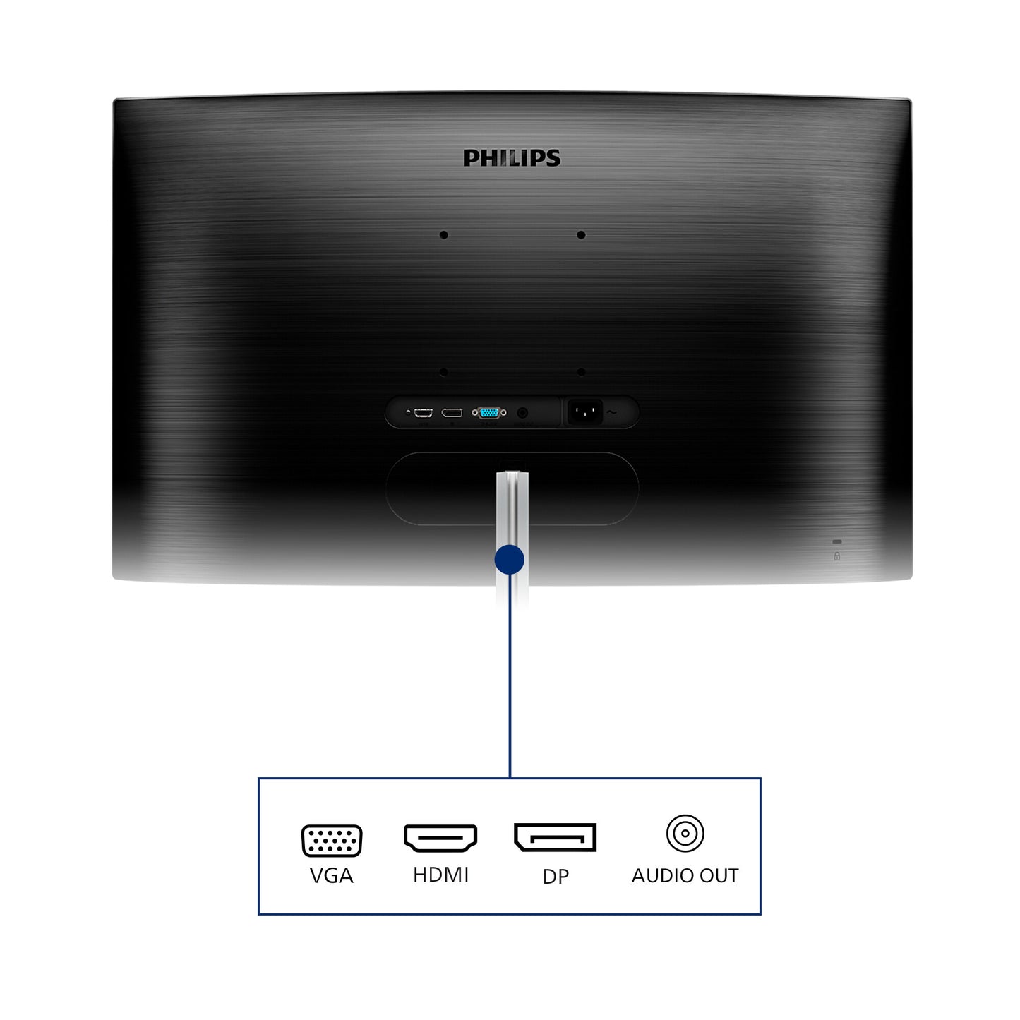 Philips E Line 325E1C/00 computer monitor 80 cm (31.5") 2560 x 1440 pixels Quad HD LCD Black