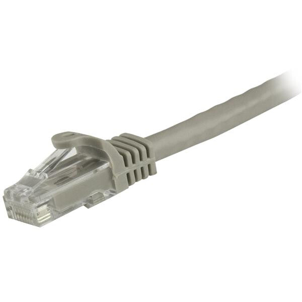 StarTech.com 1.5m CAT6 Ethernet Cable - Grey CAT 6 Gigabit Ethernet Wire -250MHz 100W PoE RJ45 UTP Network/Patch Cord Snagless w/Strain Relief Individually Tested