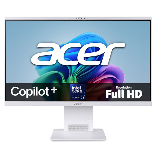 Acer Aspire S24-B All-in-One Desktop - Intel Ultra 5 226V, 16GB, 512GB SSD, Integrated Intel ARC Graphics, 23.8" Full HD, Windows 11, White