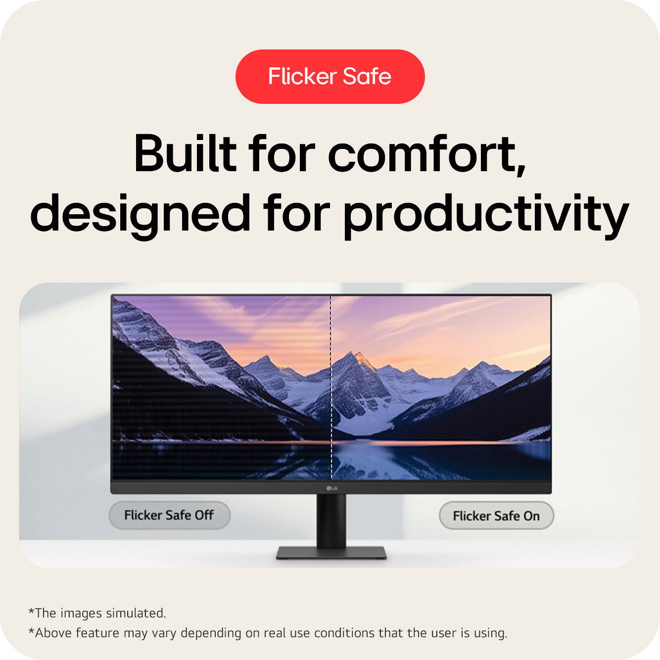 LG UltraWide U5 Monitor (29U511A) - 29-inch 21:9 UltraWide™ WFHD (2560x1080) IPS Display, sRGB 99%, HDR10, 100Hz Refresh Rate, Eye-Care Features, Clutter-free Design, Height Adjustable