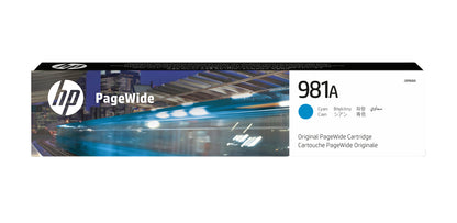 HP 981A Cyan Original PageWide Cartridge