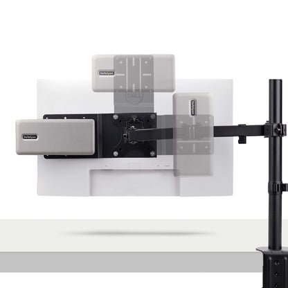 StarTech.com VESA Mounting Bracket for NUC/Thin Clients or Laptop Docking Stations, VESA 75x75/100x100 Compatible Extension Plate For Mini PC