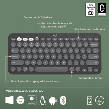 Logitech Pebble Keys 2 K380s