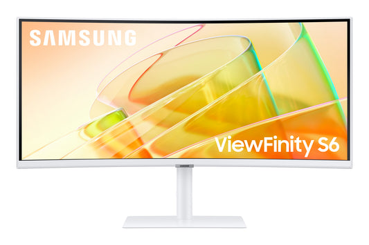 Samsung LS34C650TAU Computer Monitor 86.4 cm (34") 3440 x 1440 pixels 4K Ultra HD LED White