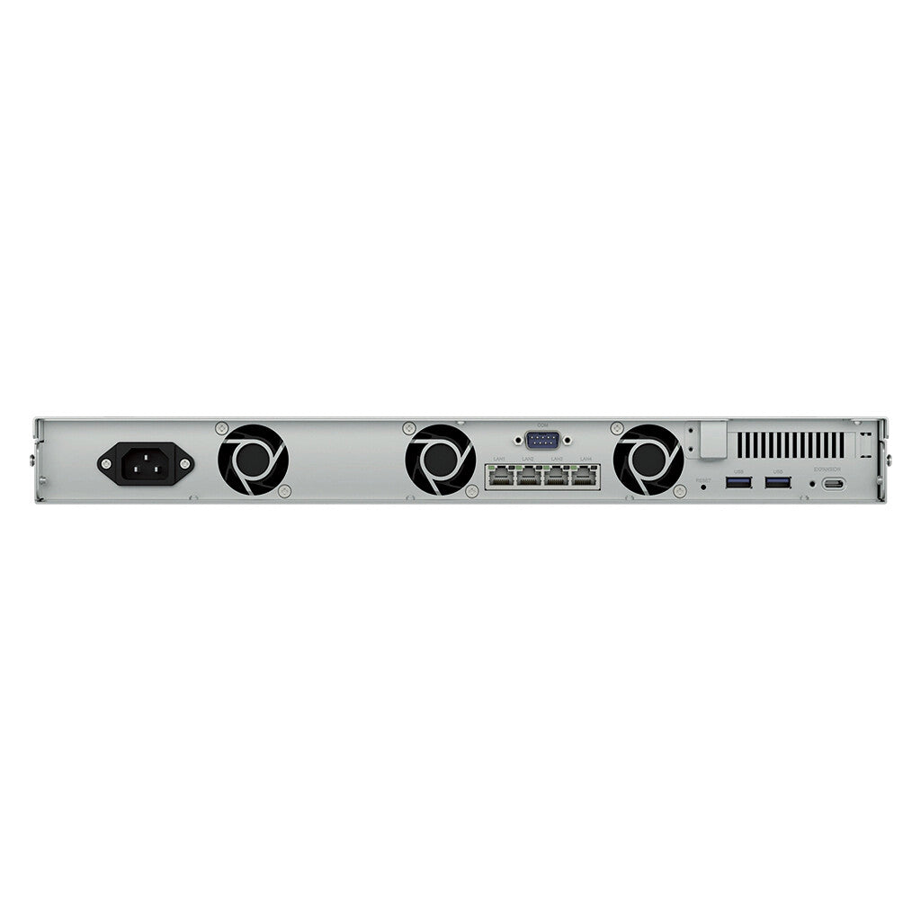 Synology RackStation RS826+ NAS/storage server Rack (1U) AMD Ryzen V1500B 4 GB DDR4 0 TB DiskStation Manager Black, Grey