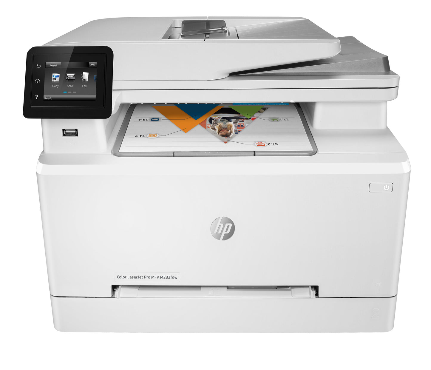 HP LaserJet Pro M283fdw Wireless Multifunction Color Printer, Copier, Scanner; Duplex