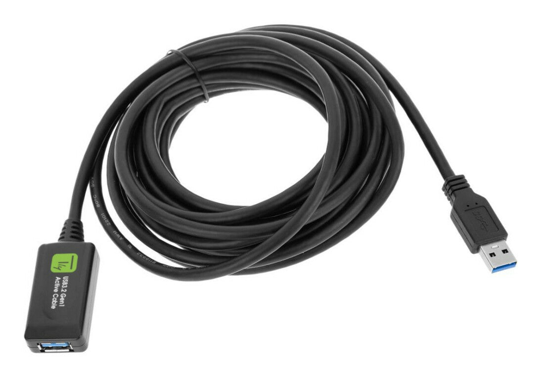Techly ICUR3050G USB cable USB 3.2 Gen 1 (3.1 Gen 1) 5 m USB A Black