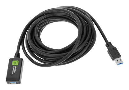 Techly ICUR3050G USB cable USB 3.2 Gen 1 (3.1 Gen 1) 5 m USB A Black